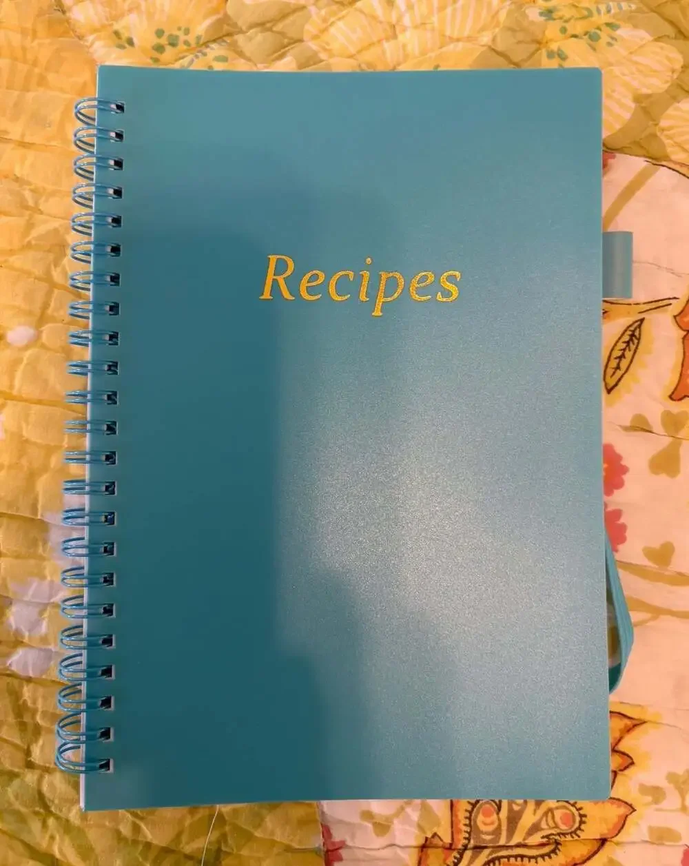 NWOT RUKAR Blank Recipe Book to Write in Your Own Recipes w/ Tab Sticker Sheets